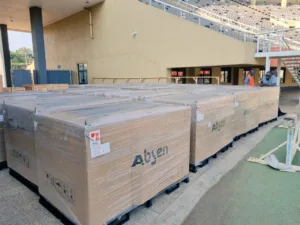 Absen Digital Boards delivered at Namboole, VAR Installation also under way