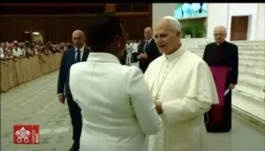 VIDEO: Speaker Anita Among Meets Pope Leo XIV at the Vatican Amid Past Controversies